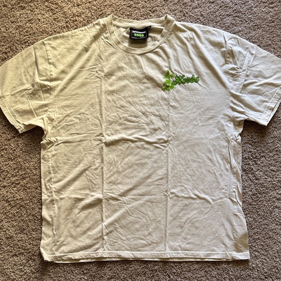 Super Massive Other - HUF Men's Beige T-Shirt with Herbs Flower Shop